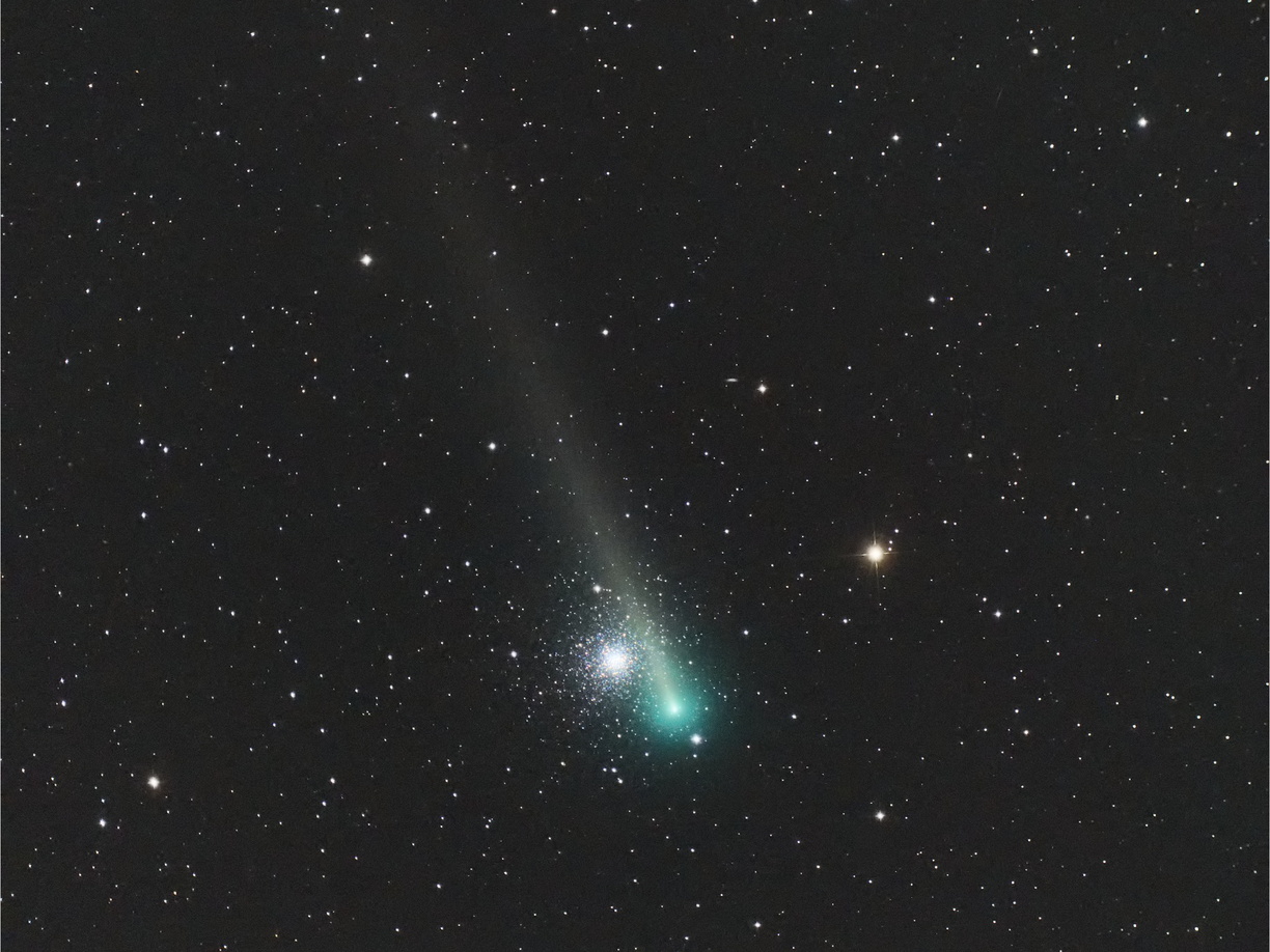 Komet nahe M3