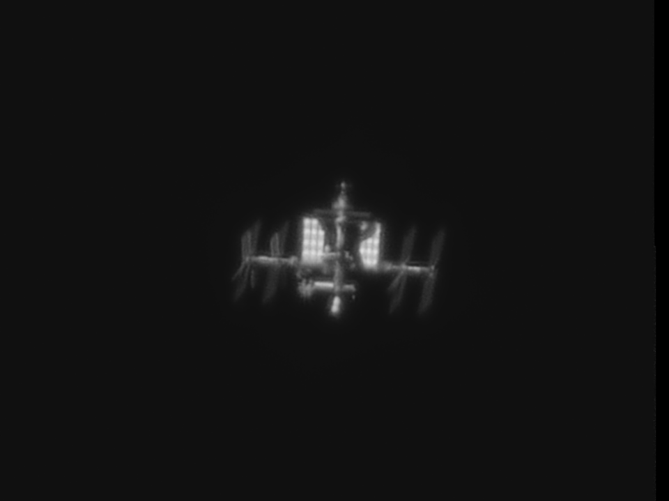  ISS am Abendhimmel
