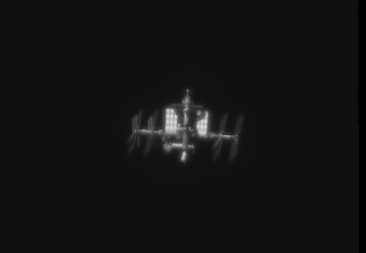  ISS am Abendhimmel