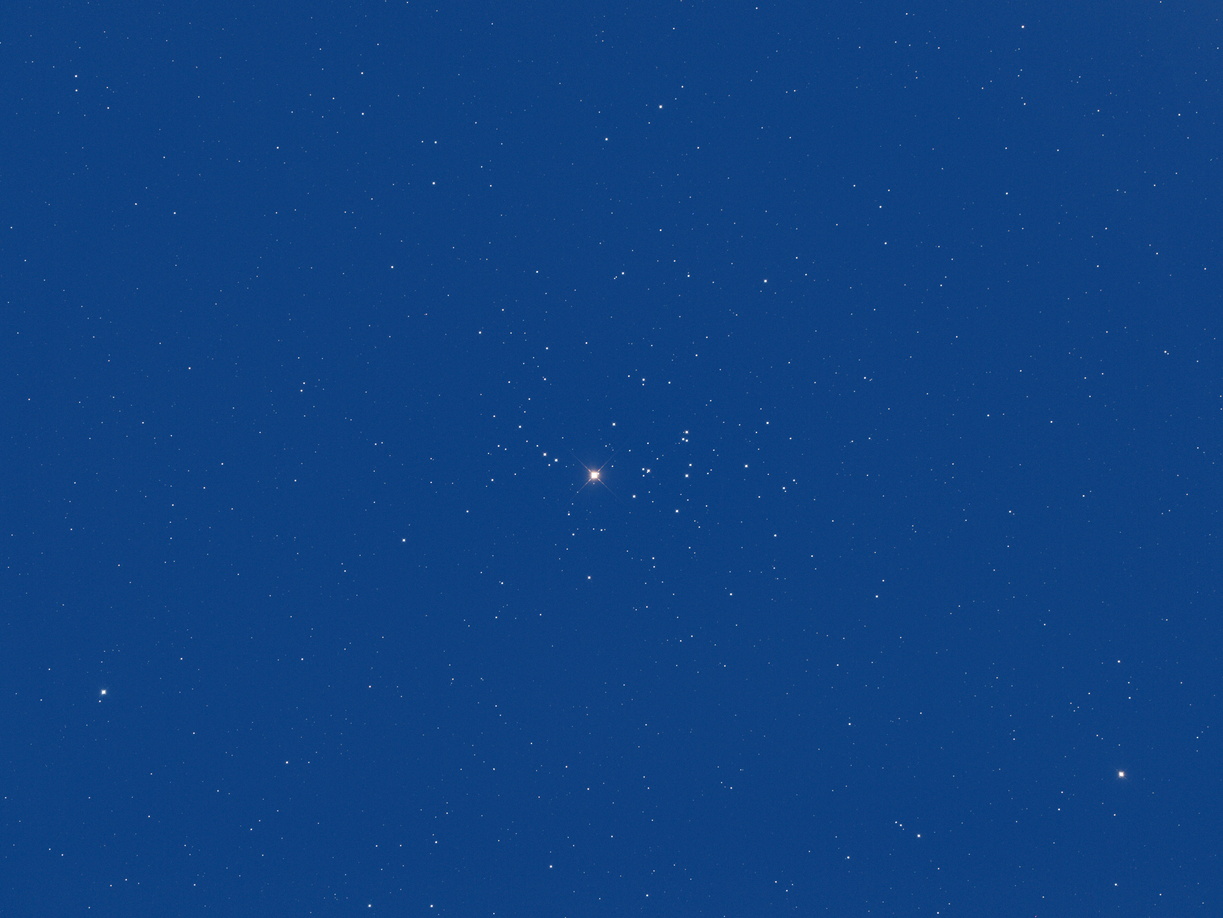 Mars im Sternhaufen M44 (Praesepe)