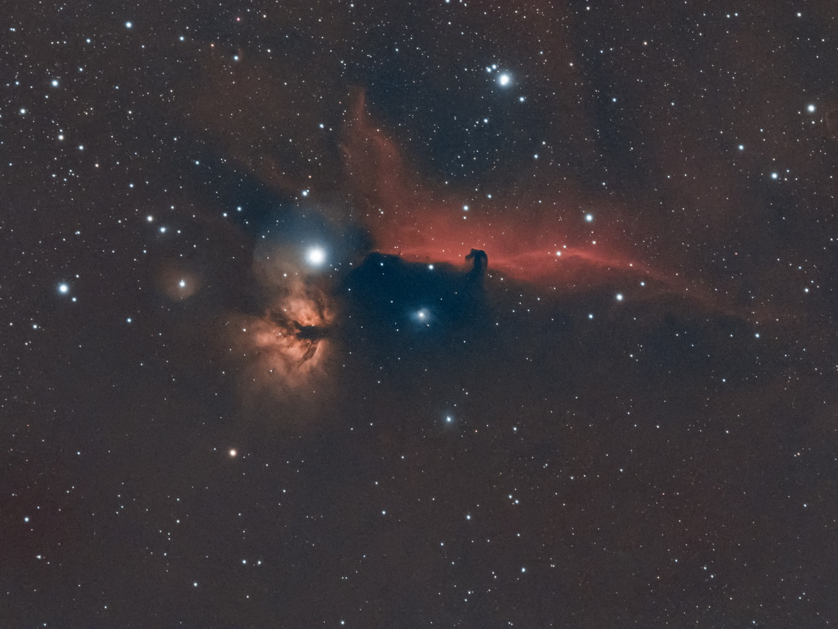 IC 434 Pferdekopfnebel + NGC 2024 Flammennebel