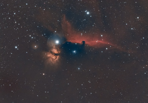 IC 434 Pferdekopfnebel + NGC 2024 Flammennebel