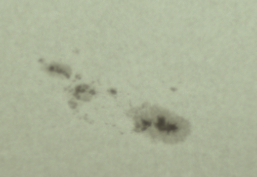 Sonnenfleckengruppe am 14.04.2024