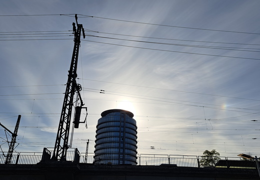 22° Ring und rechte Nebensonne