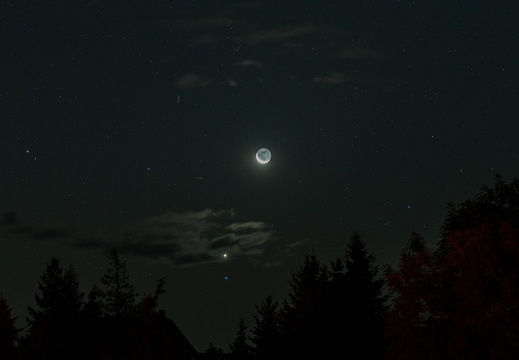 Mond und Venus über dem HTT