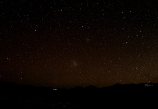 Südhimmel mit Magellanschen Wolken