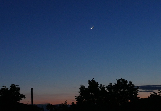 Mond und Venus